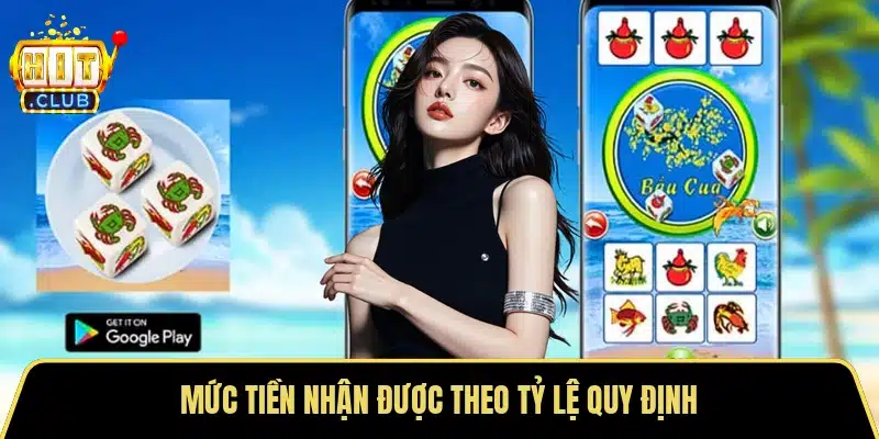 Mức tiền nhận được theo tỷ lệ quy định