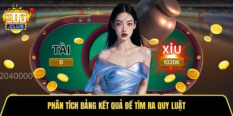 Phân tích bảng kết quả để tìm ra quy luật