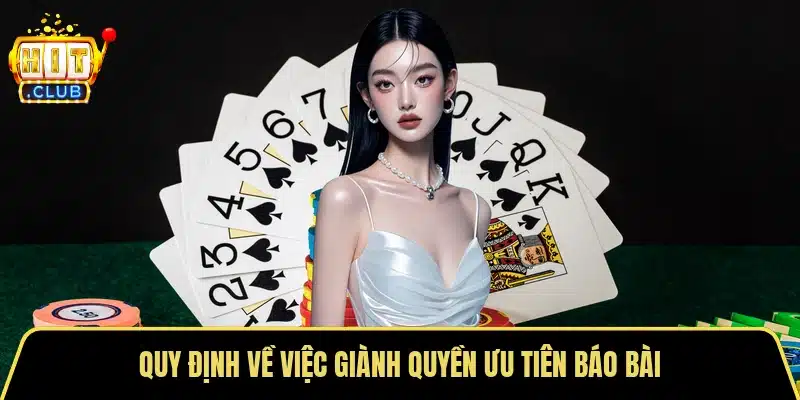 Quy định về việc giành quyền ưu tiên báo bài
